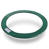 Exacme Trampoline Replacement Safety Pad Round Spring Cover, No Slots (Green, 15 Foot)