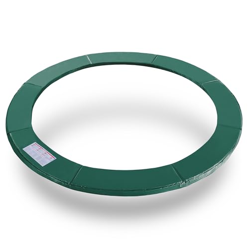 ExacMe Trampoline Pad Replacement 8 Foot, Round Safety Frame Pad Spring Cover, Green, CP08G