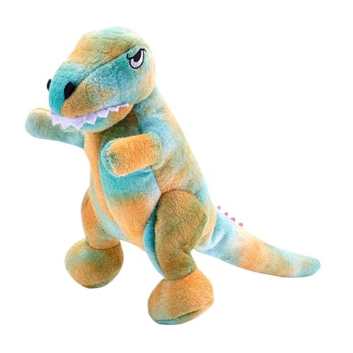 Dog Plush Toy, Squeaky Dog Toy, Chew Guard Dinosaur, Interactive Dog Toy, Squeaker Dog Toy, Dinosaur Chew Toy, Squeaky & Crinkle