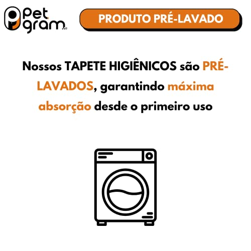 Tapete Higiênico Lavável para Cachorros, Petgram, Listado Dog, 67cm x 48cm - Kit com 2 unidades