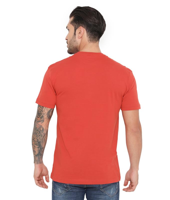 Image of Rivolta Men's Solid Regular Fit T-Shirt