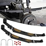 RIZINKART Golf Cart Heavy Duty Rear 4-Leaf Spring Kit for Club Car DS 1981-2023 Golf Cart, Replaces OEM Leaf Spring Part, Included Spring Bushings & Sleeves Kit, Easy Install Smooth Ride Experience