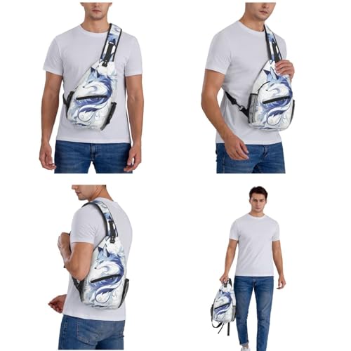 Image of Crossbody Bag Elegant-Fox Sling Bag Backpack Chest Bags Shoulder Bag for Women Men