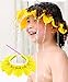 Baby Shower Cap Silicone Bathing Hat, Adjustable Shower Cap Kids, Infants Soft Protection Hat Safety Visor Cap Hat for Toddler Children 1-12 Years old/16.5-22.8 Inches