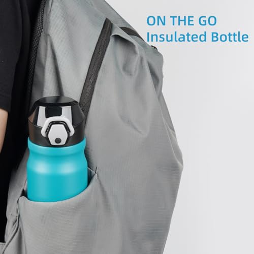 Image of Konokyo 18 oz Insulated Stainless Steel Sports Water Bottle with Straw Lid