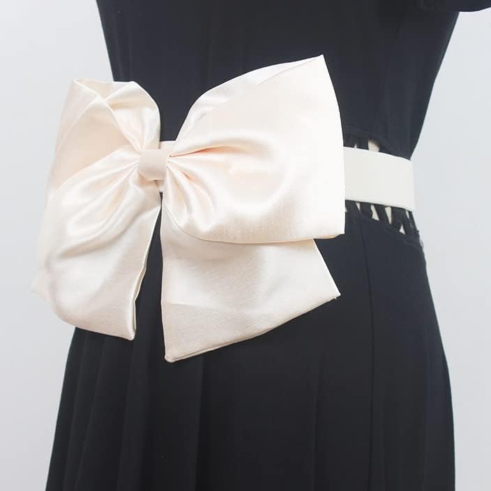 Women's Runway Big Bow Elastic Cummerbunds Female Dress Corsets Waistband Belts Decoration Wide Belt4