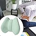 Kokiya Back Cushion Car Seats Cushion,Memory Foam Gifts Office Chair Cushion Lumbar Support Pillow for Airplane Office Desk Chair Car, Green