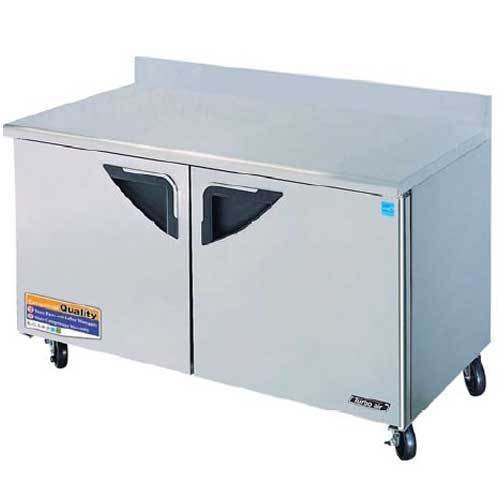 Turbo Twr-60SD Worktop Refrigerator, 2 Sections (2 Doors), 60-1/4" Wide, Backspl on Fridge.com