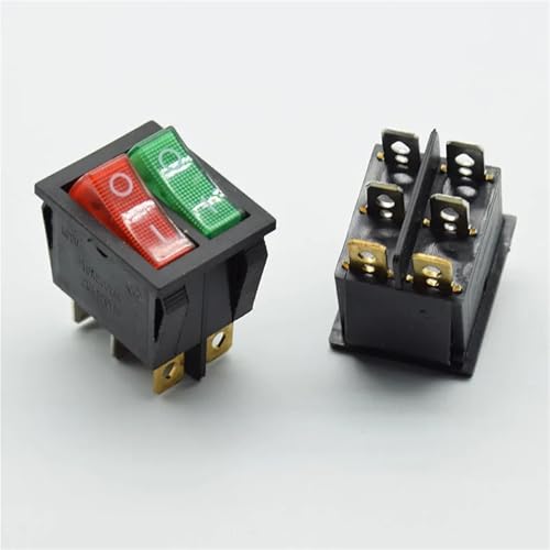 Interruptor KCD8 6PIN para reparar electrodomésticos con fallos de encendido y apagado bipolar