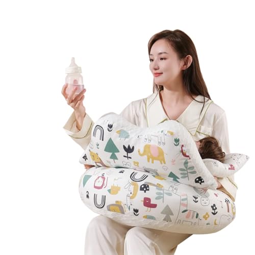 Image of Feeding Pillow for New Born Baby with Detachable Cover Breast Feeding & Maternity Nursing Pillow for Breastfeeding Set of Support for Baby Feeding Pillow with Removable Cover