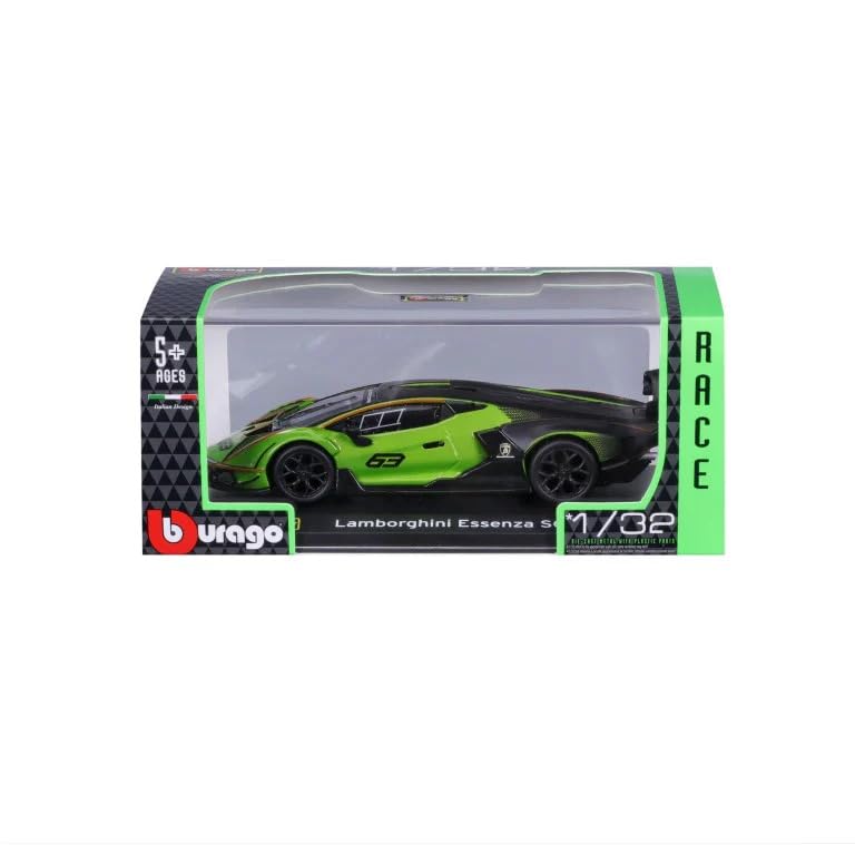 Lamborghini Essenza SCV12 a escala 1:32 Bburago verde miniatura 7