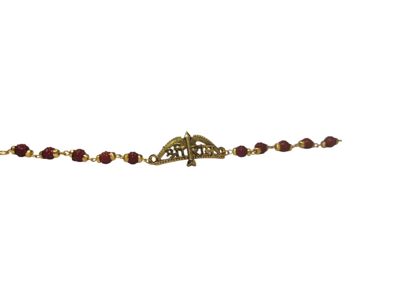Shree Ram Rudraksha Rakhi Bracelet for Brother | Jay Shree Ram Engraved rakhi bracelet for men | Spiritual Raksha Bandhan Rakhi Bracelet for Brother-image-12