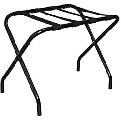 Apoya Maletas Plegables Harbour Housewares Soporte Plegable para Maletas - Metal - Negro