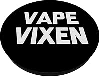 Vista 2 de Camiseta Vape Vixen con frase divertida y sarcástica para fumar vaping PopSockets intercambiables PopGrip