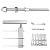 Muzata Hand Swage Tensioner Fitting Threaded Stud End Terminal 10Pack 1/8" Cable Railing Kit T316 Stainless Steel, for Stair Deck Railing Wood & Metal Post CR23,Series CA1 CD1 CS1 CD2 CS2