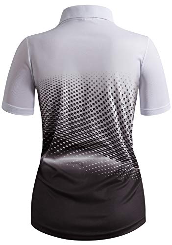 Clovery Breathable Functional Coolmax Fabric Short Sleeve Casual Polo Black Large #TOP2