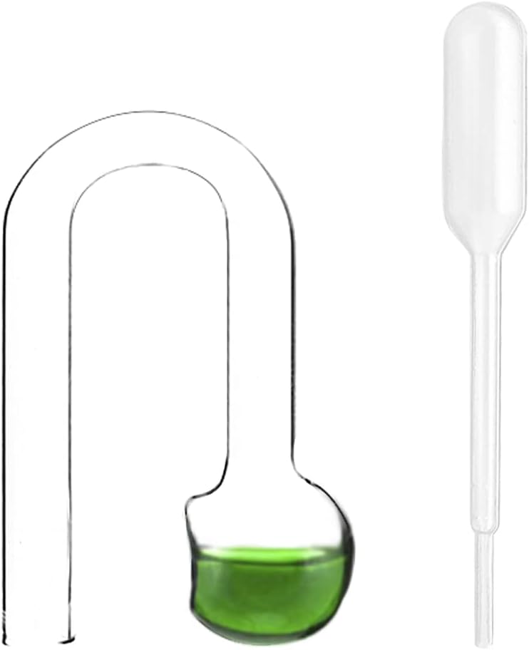 Glass CO2 Drop Checker Aquarium Hang On CO2 Monitor CO2 Detector for Aquarium Planted Tank