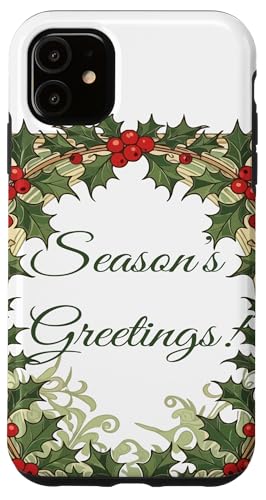 ヒイラギの果実 季節のご挨拶 スマホケース iPhone 11 用