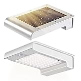 Luces solares a prueba de agua IP65 - Material ABS duradero, y está diseñado para usarse al aire libre incluso en un día lluvioso u otras condiciones climáticas adversas.Prometemos una política de reembolso completo de 30 días y un servicio al cliente amigable las 24 horas.