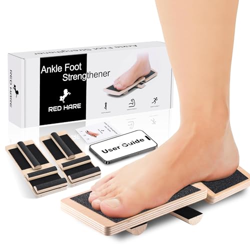 Adjustable Ankle Balance Board with 2 Single Leg Balance Boards and 6 Balance Bars, Versatile Ankle...