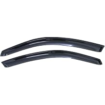 Door Window Visor Wind Deflectors Sun Rain Outside 2pcs Out Channel for Honda for Accord 2008-2012 Acrylic Dark Smoke