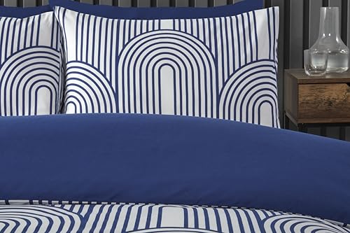 Parure de lit double en polycoton premium motif arches épurées - 3