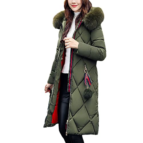 Veste d'hiver col en fourrure pour femme aux finitions haut de gamme