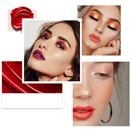 Kuailego Rose Gold 2 In 1 Matte Lipstick & Liquid Lipstick, Matte Finish, Nude, Full Color Lipstick, Long Lasting Waterproof Velvet Lip Gloss (02) #TOP6