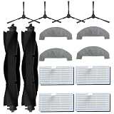 MS1 Replacement Accessories Kit for MONSGA MS1 / MS1 MAX Robot Vacuum, parts 2 Main Brush 4 Mop Pads 4 Filters 4 Side Brushes Spare Attachments