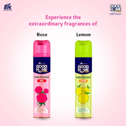 Image of Good Home Room Freshener Whispers of Passion Rose and Lemony Zest Lemon (Pack of 2)