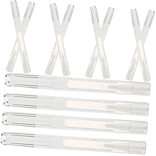 Beaupretty 12pezzi Penne Vuote Trasparenti Per Unghie Ricaricabili Per Cosmetici e Oli Nutrienti Tubetti Multiuso Per Viaggi e Bellezza