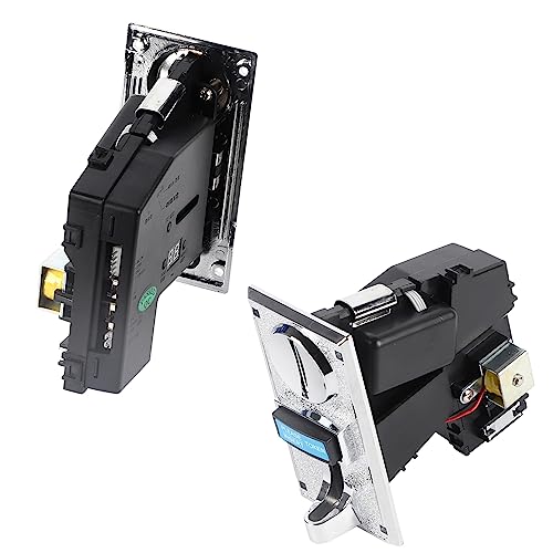 Image of Coin Acceptor, CPU Multi Coins Acceptor Selector, Comparable Roll Down Coin Mech Electronic Coin Selector for Arcade Game Vending Machine