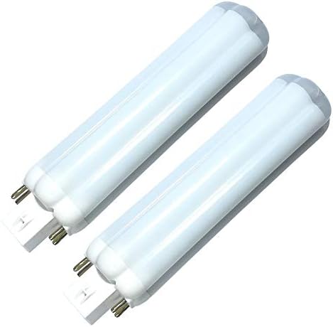 QLEE 9w Led Gx24Q Bulb 4-Pin Base PL Retrofit Lamp Natural 4000k Daylight Equivalent Gx24Q-3 20W CFL Bulb GX24 Reading Desk Table Light Downlight 360 Child's Lights No UV