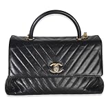 Chanel, Pre-Loved Large Coco Top Handle Bag Black Large