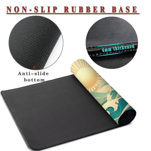 Tapis de souris XL imperméable pour résoudre le manque d'espace de glisse