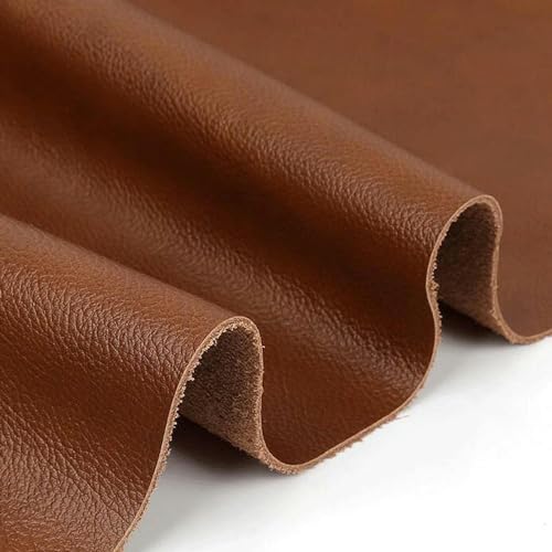 Première couche de vache marron clair MERRIYARD cuir véritable de haute qualité - 2