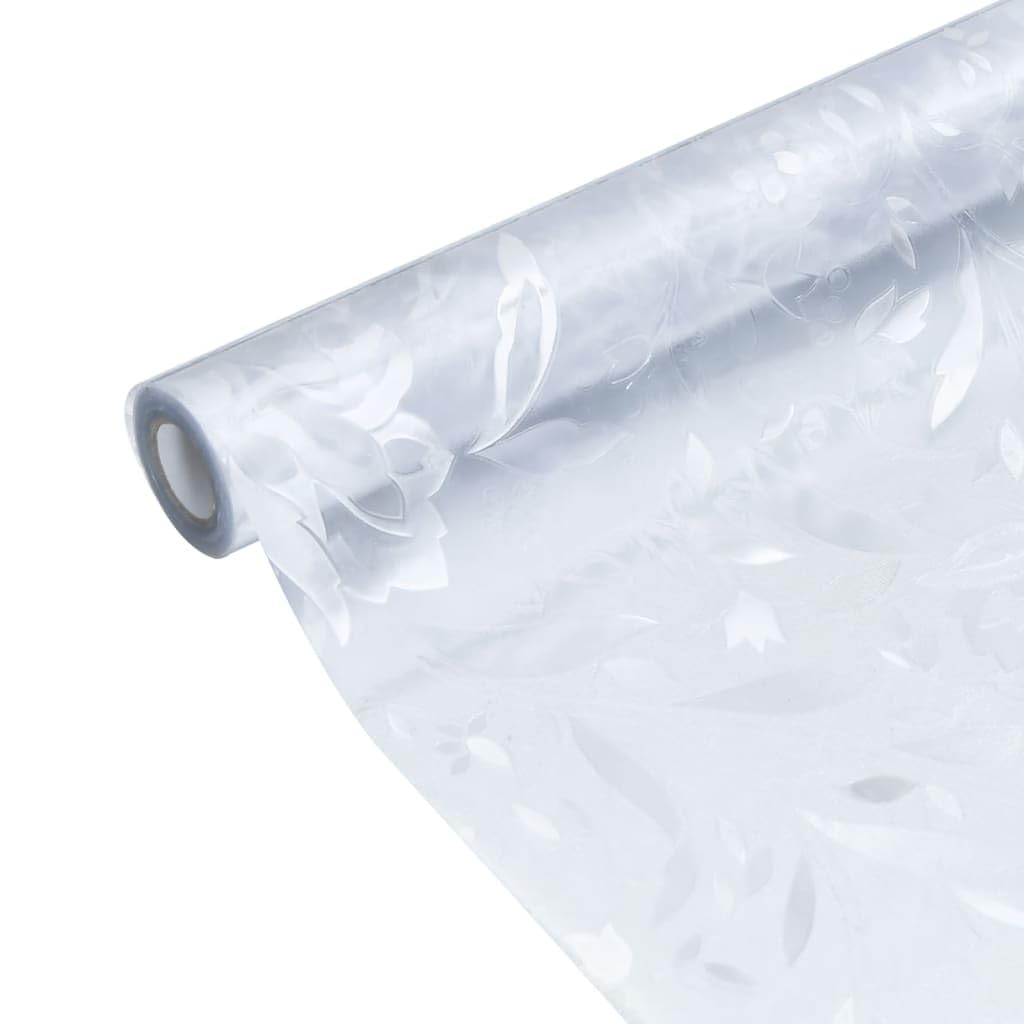 Dekor-Fensterfolie Frosted Blumen Muster 90x500cm PVC Fensterbehandlungen