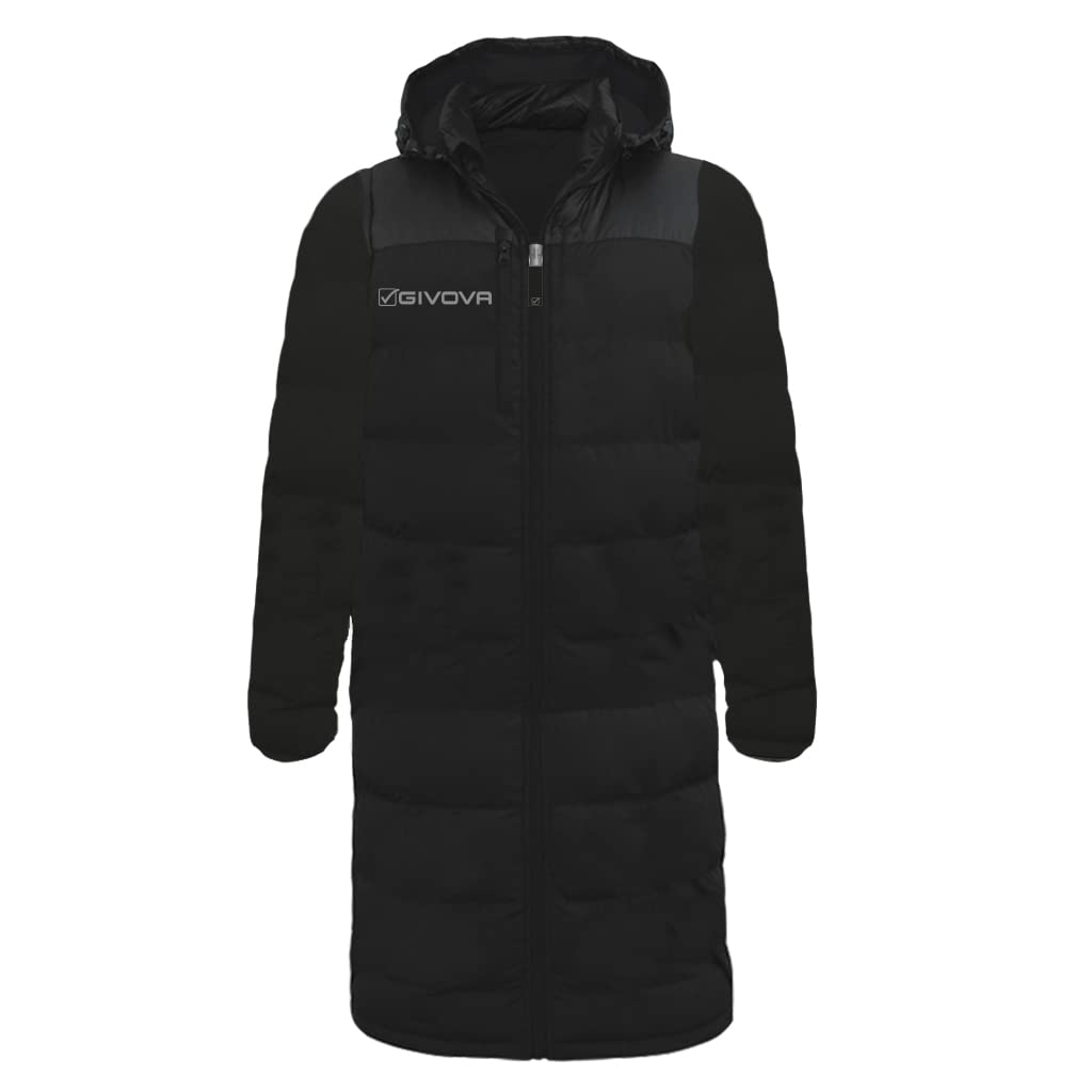 Givova Unisex Noir Puffer Jacket Panchina