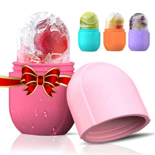 Ice Roller for Face, Upgraded Cube Face and Eye Rollers, Tighten and Tone Skin, Brighten and Reduce Eye Bag, Relief Pain and Puffiness, Anti-Aging Facial Beauty Skin Care Tool