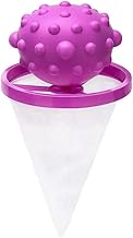 Rana Store Hair and Lint Filter for Washing Machine, Reusable Pet Hair Remover, Floating Lint Trap with Mesh Bag for Easy Cleaning Clothes in Washing Machine (1 Piece, Mauve)