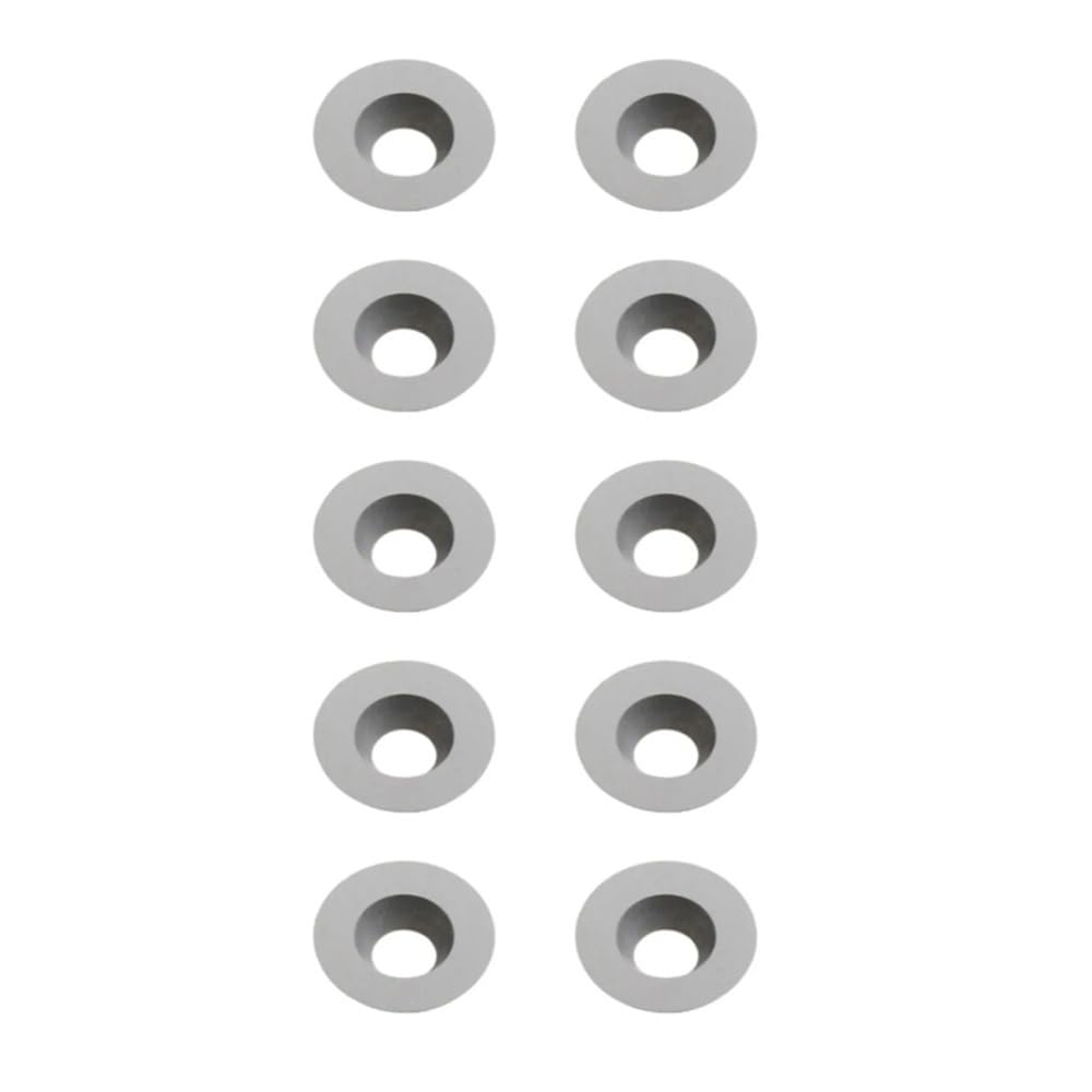 Llmwfa One Color Solid Carbide Turning Inserts For Diy Woodworking Curves, 12Mm 30 Degree Round Cutters Blades 10Pieces
