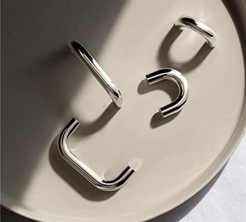 Poignées armoire blanc et nickel brillant 64mm pour placard de chambre - 8