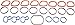 Dorman 615-175GA Engine Intake Manifold Gasket Set Compatible with Select Ford / Lincoln / Mercury Models,3 x 4.5 x 4.5 inches