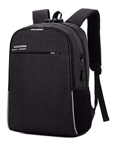 Mochila Masculina cadeado Anti Furto Roubo Notebook com Cabo Usb Cadeado e Senha