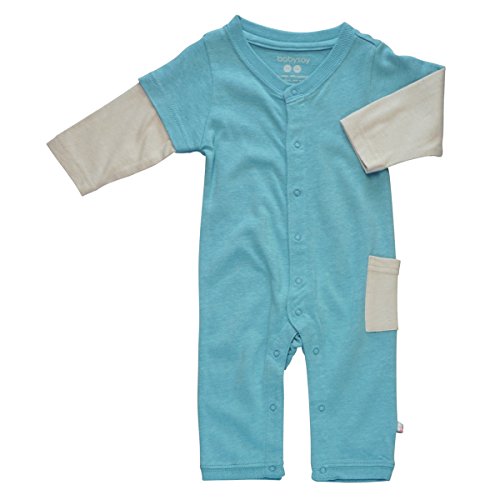 Babysoy Layered One Piece , Ocean 12 18 Months