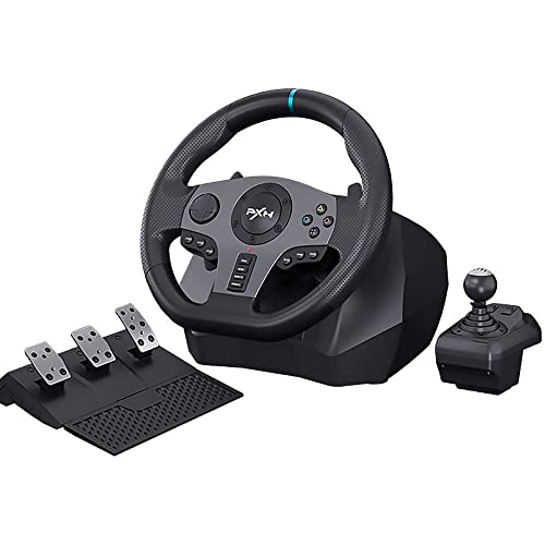 【Forte compatibilità】Questa bici da corsa offre un'esperienza di guida incomparabile ed è compatibile con console come XBOX ONE, Xbox series X | S, Playstation 3, Playstation 4, Nintendo Switch e sistemi PC. Simulazione Real Car Shifter, l'operazione semplice può completare il movimento di commutazione e migliorare notevolmente il divertimento del controllo!