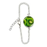 Kiwi Bracelet Kiwi Jewelry Kiwi Slice Charm Bracelet Kiwi Bangle Bracelet Kiwi Fruit Bracelet Food Jewelry Fruit Jewelry Vegetarian Gift,M244