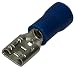 Produktbild Aerzetix: 100 x Kabelschuhe Kabelschuh ( Klemme ) weiblich flach 4.8mm 0.5mm 1.5-2.5mm2 blau isoliert