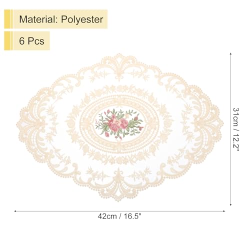 Sets de table ovales brodés pour protéger les meubles avec élégance - 3
