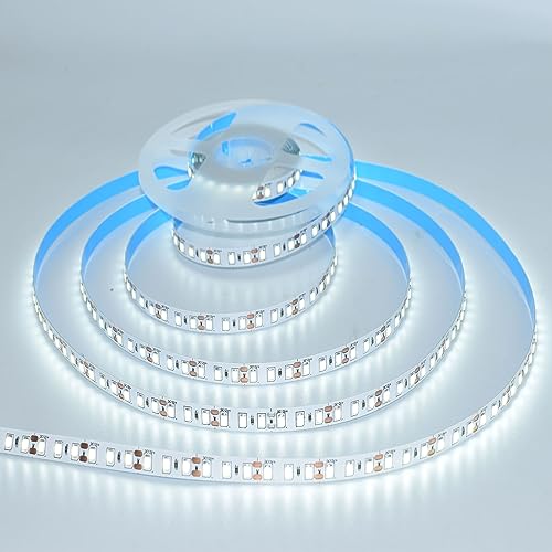 Image of SUYOOULIN LED Strip Lights, 16.4ft /5m SMD 2835 600 LEDs Light Strips, 15000LM Flexible AC 110V Waterproof IP68 LED Ribbon for DIY Christmas Home Indoor Outdoor Decor(Daylight White 6500K)